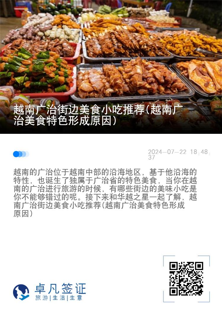 越南广治街边美食小吃推荐(越南广治美食特色形成原因)